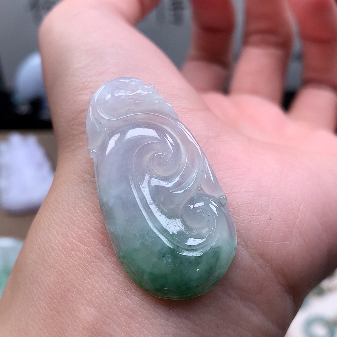 翡翠未镶嵌吊坠(不含链)