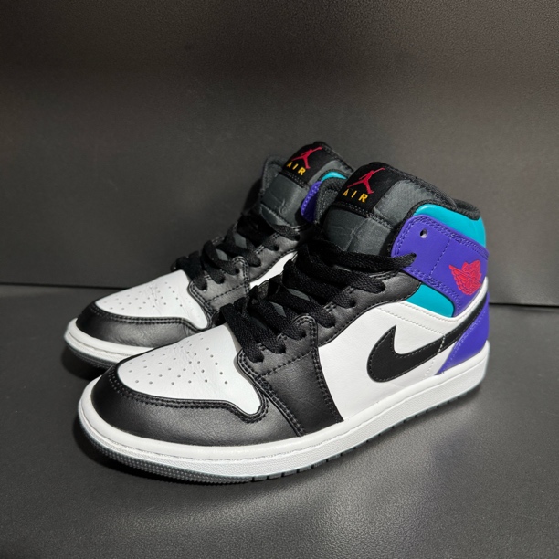 95新 maje 40码/aj1 黑白紫 中帮男款板鞋