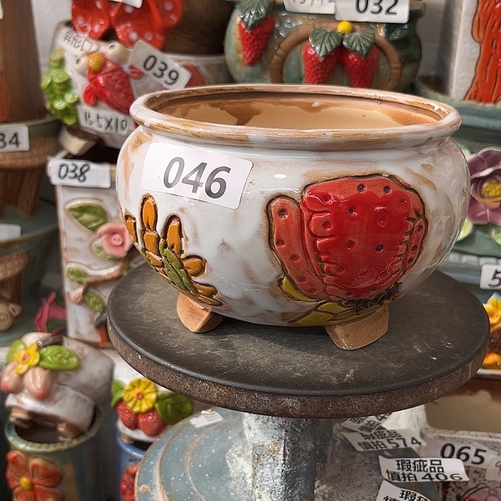 粗陶材质多肉花盆