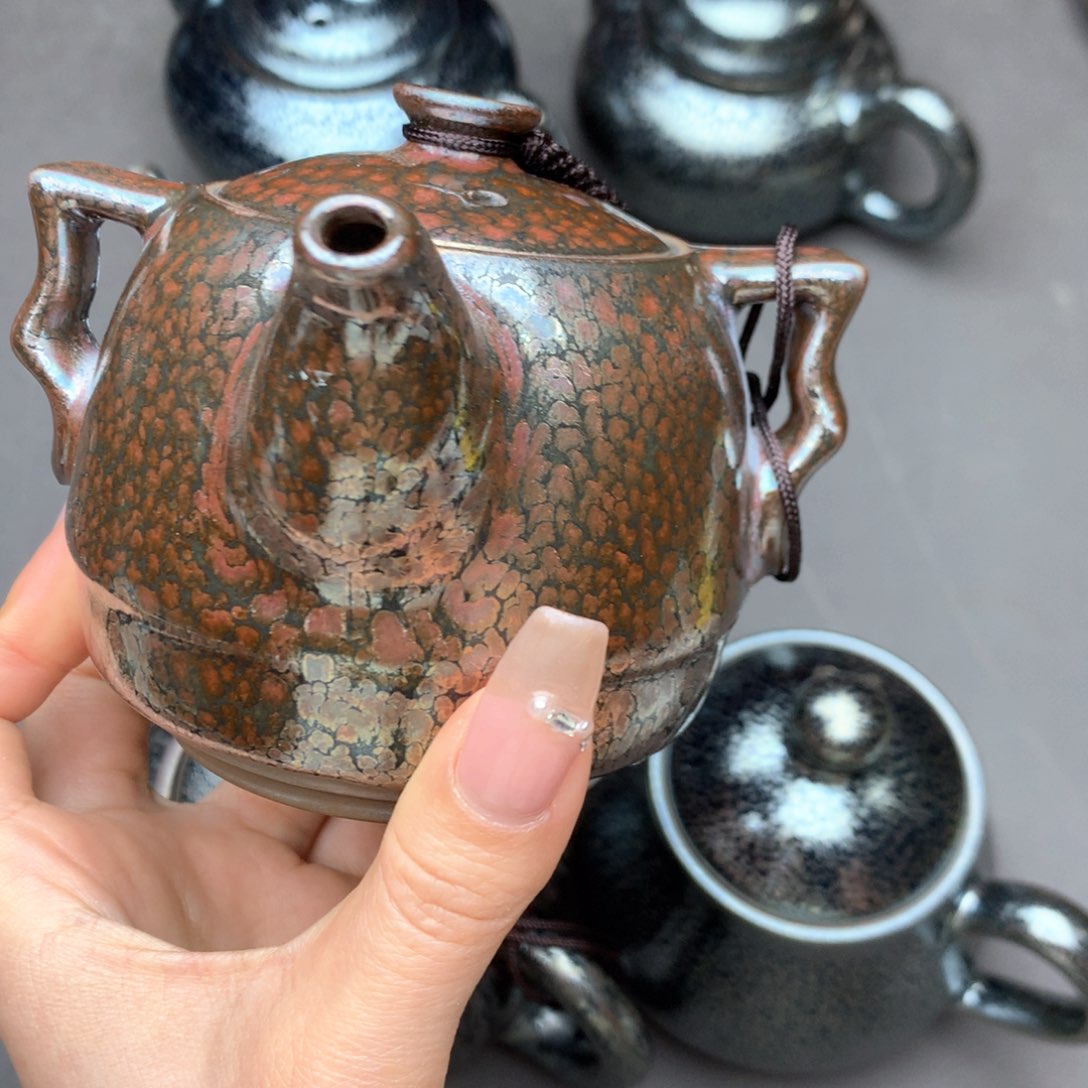 茶盏建阳建盏铁胎壶
