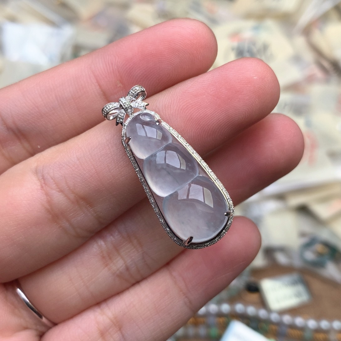 【闪购商品】18K金镶嵌挂件翡翠一