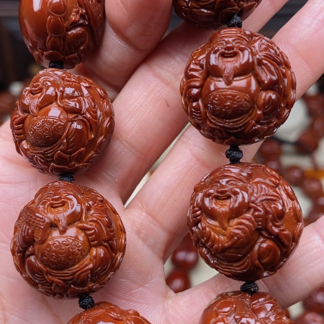 橄榄核吊坠宏***6财神，