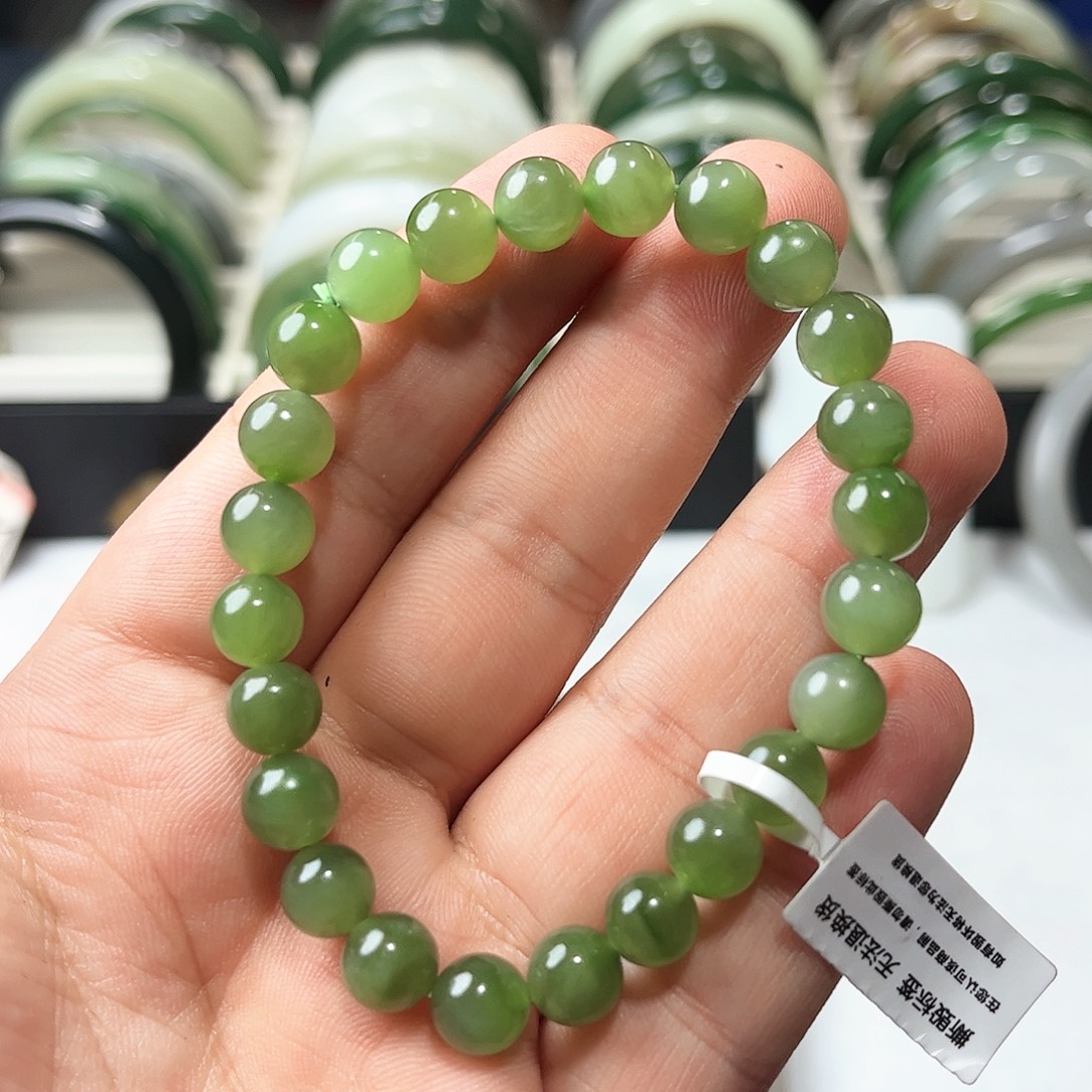 和田玉未镶嵌手链5