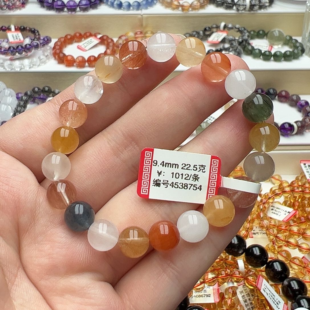 未镶嵌手链发晶天然彩兔毛