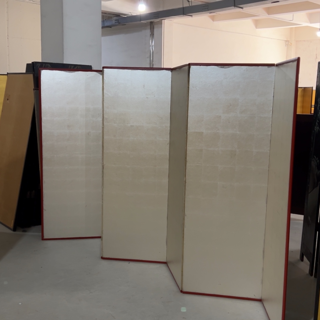 绘画屏风框画茶空间设计