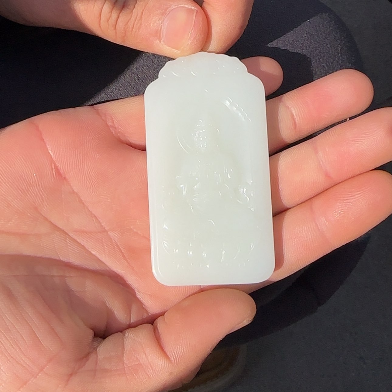 【闪购商品】和田玉颈饰未镶嵌白玉观音吊坠