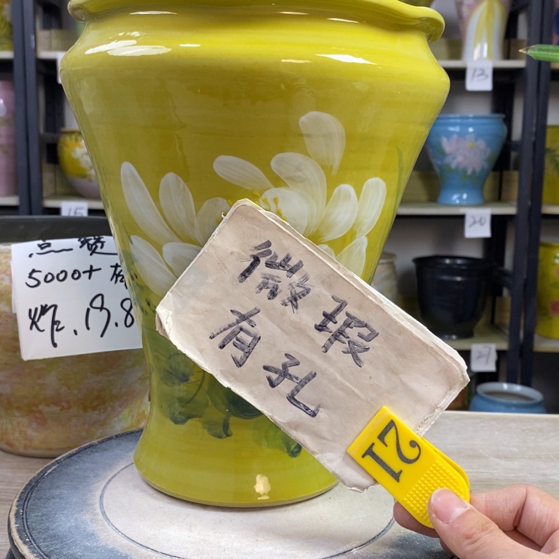 景德镇手工手绘陶瓷花盆