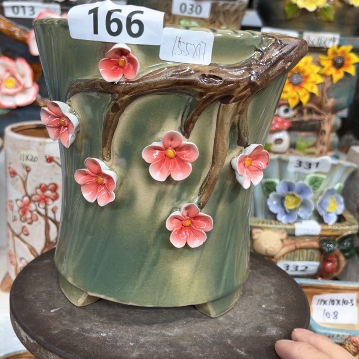 紫砂花盆粗陶材质多肉花盆