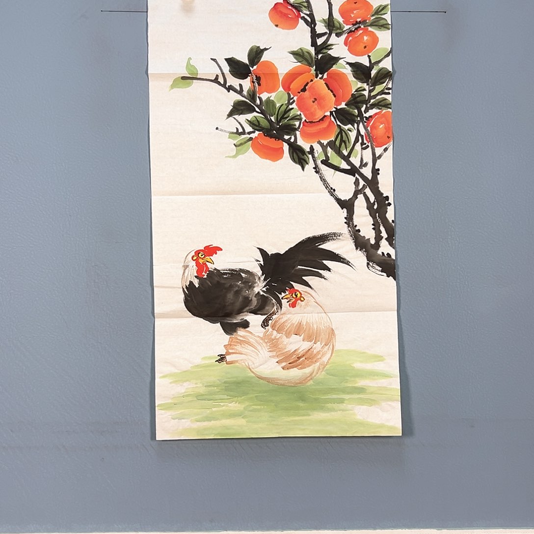 国画454 牡丹之花之叶的颜色与叶相似