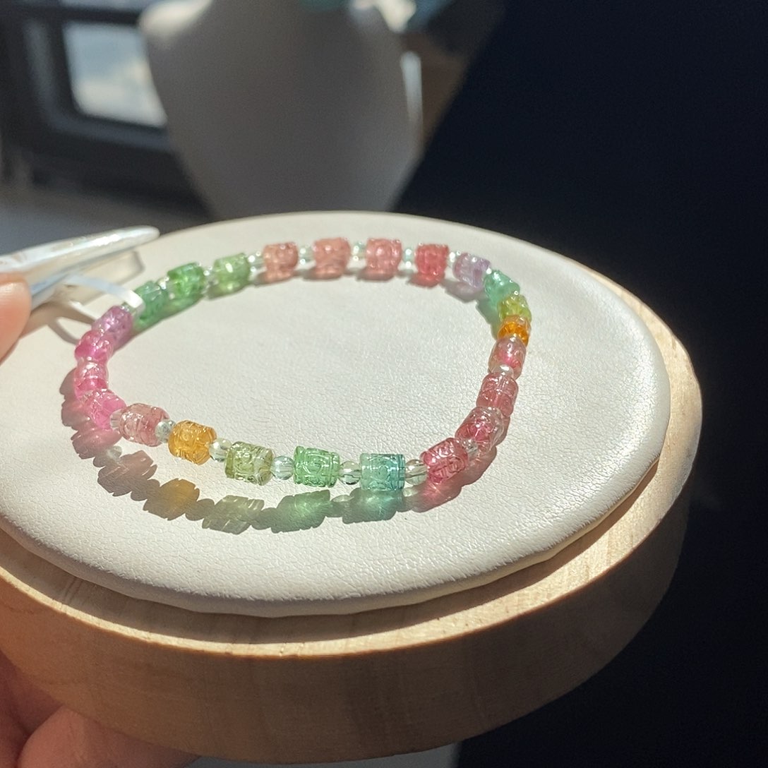 未镶嵌手链碧玺回纹