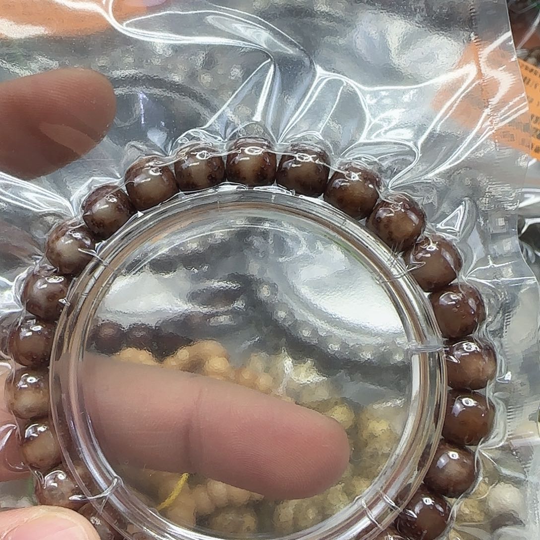 *****手串星月菩提41哈哈星月菩提98单圈粉皮无月