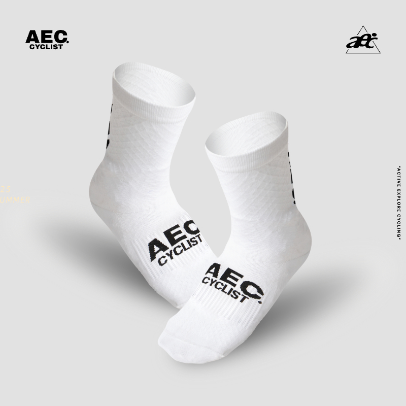 aec骑行服透气骑行袜男女自行车公路车运动袜子户外跑步长袜装备