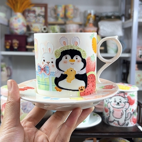 手绘高温釉下彩陶瓷