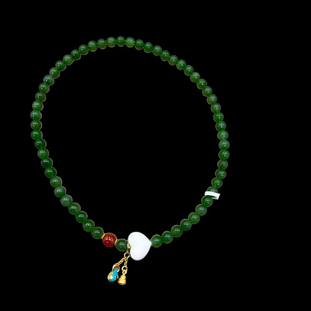 7114-碧玉手串孤品