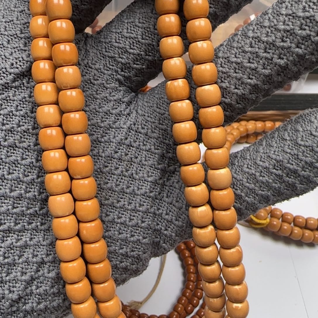 吊坠橄榄核老挝7.4mm三花108