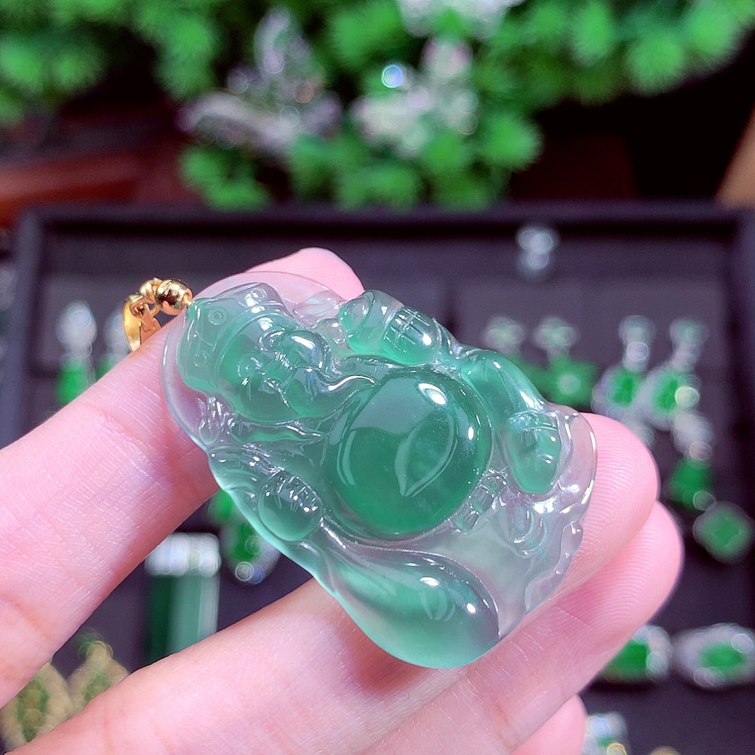 颈饰未镶嵌翡翠喜*多财神补拍链接