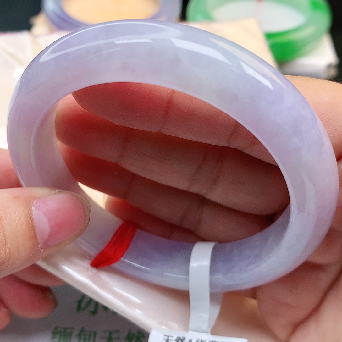 未镶嵌手镯翡翠纯天然翡翠紫罗兰124号