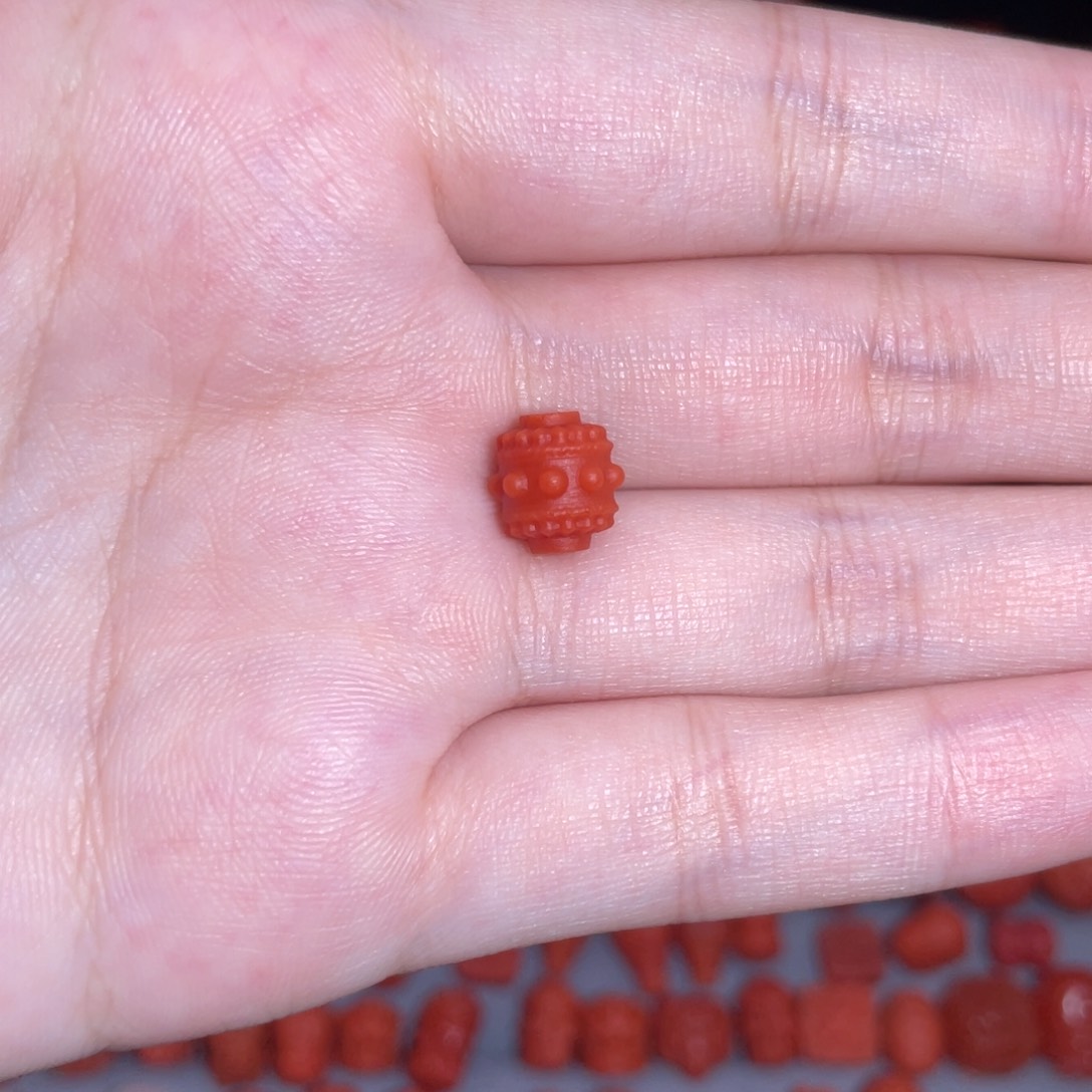 南红玛瑙转经筒8mm+未镶嵌