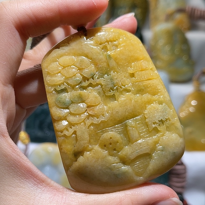 翡翠未镶嵌吊坠(不含链)