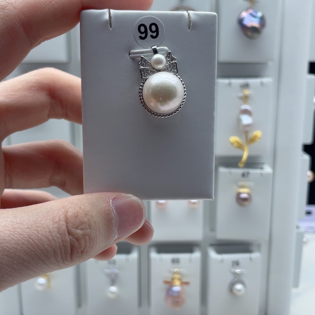 颈饰合金淡水珍珠