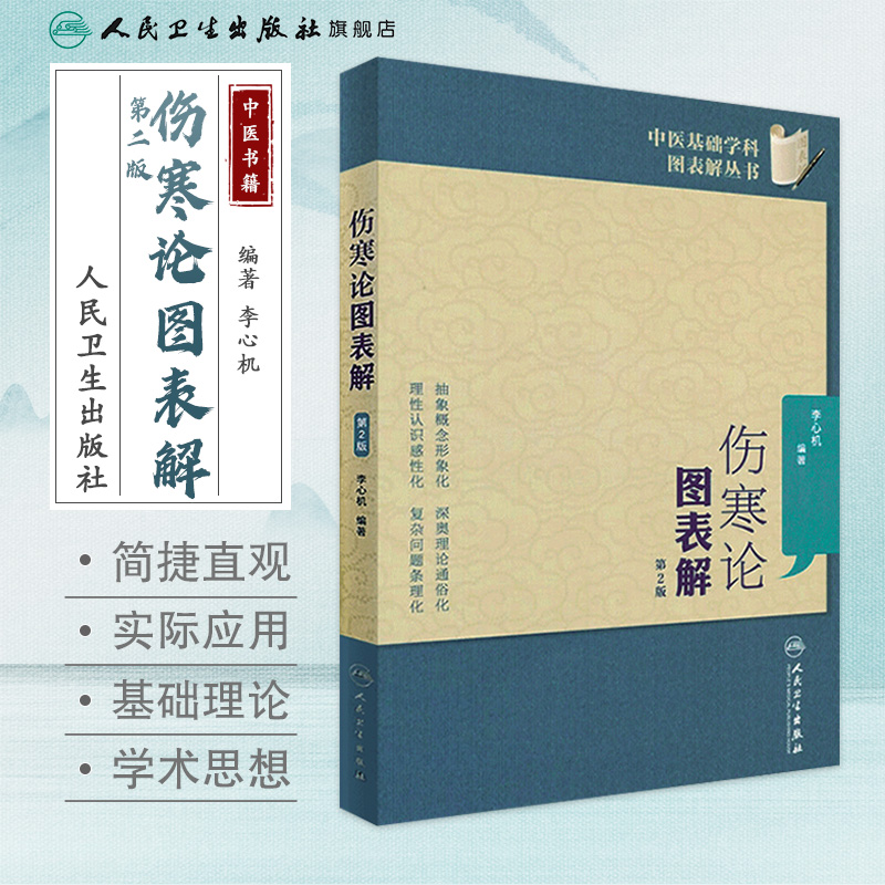 人卫伤寒论图表解(第2版) 中医基础学科图表解丛书零基础初学入门