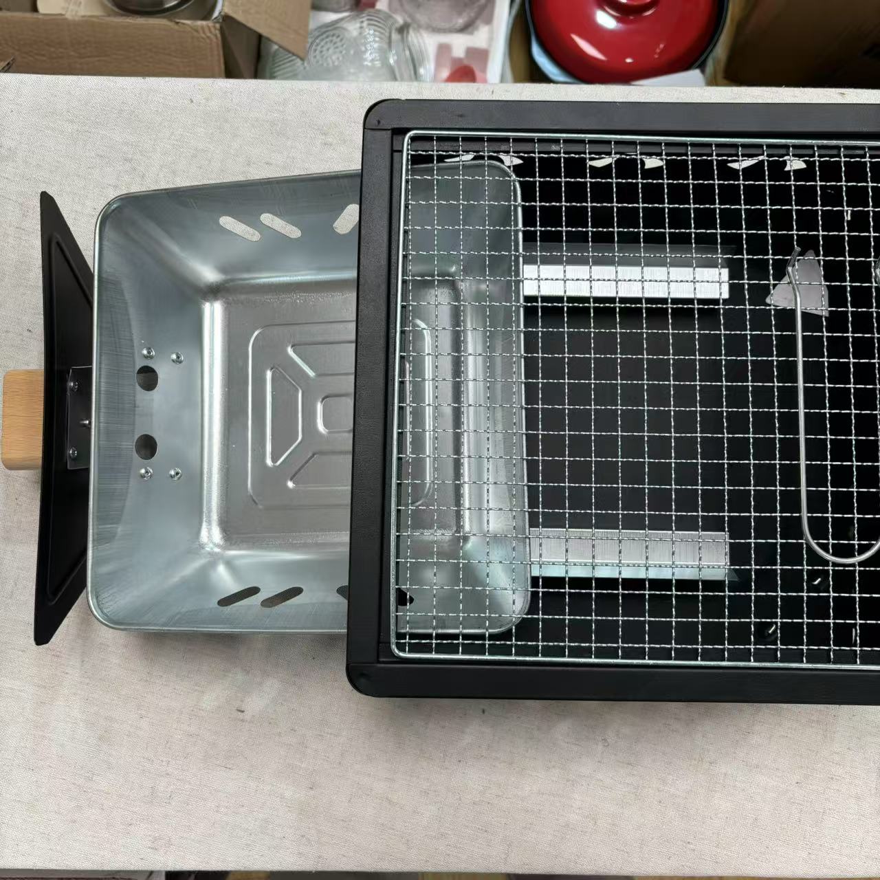 T69户外围炉烤肉盘带装炭盘烧烤炉