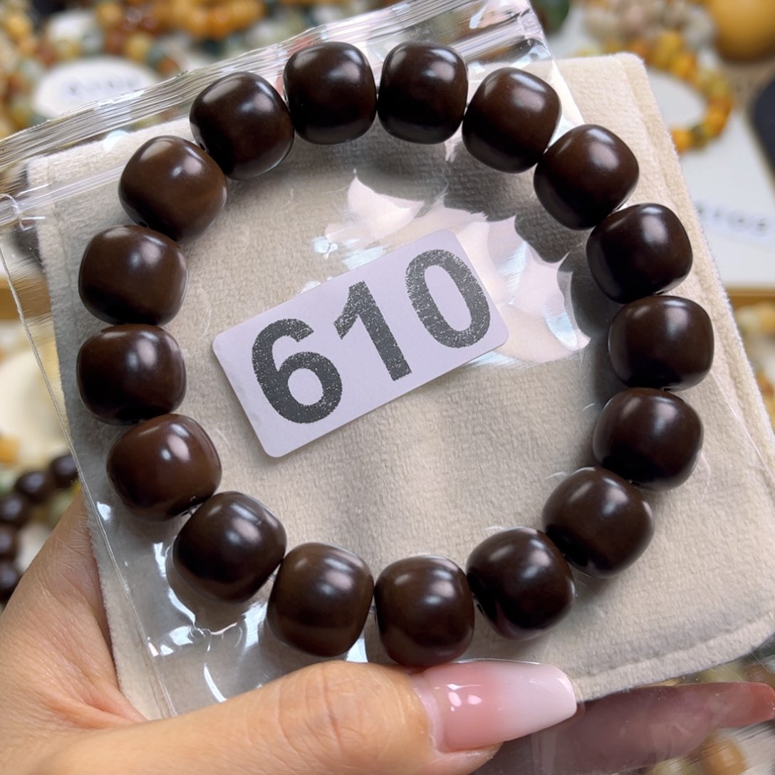 菩提根/象牙果手串黑金巧克力