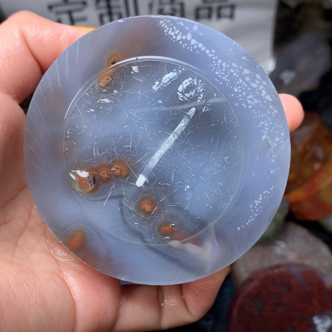田***田定制玛瑙定制玛瑙手镯61圈口