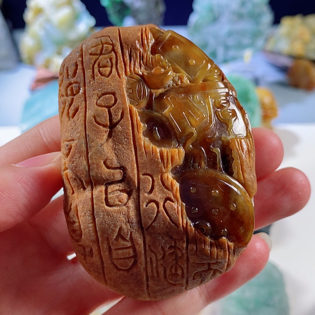 未镶嵌定制翡翠天然a货翡翠皮壳八破图