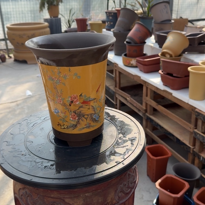 紫砂花盆紫砂花盆