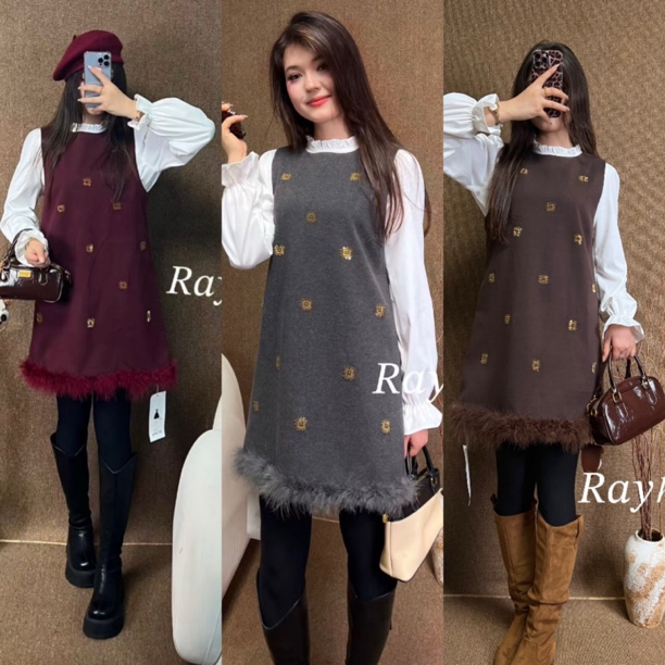 Rayhon新款夏季新款显瘦小个子清冷系禅意无袖背心连衣裙