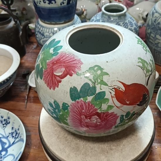 瓷片粉彩陶瓷摆件粉彩陶瓷摆件粉彩陶瓷