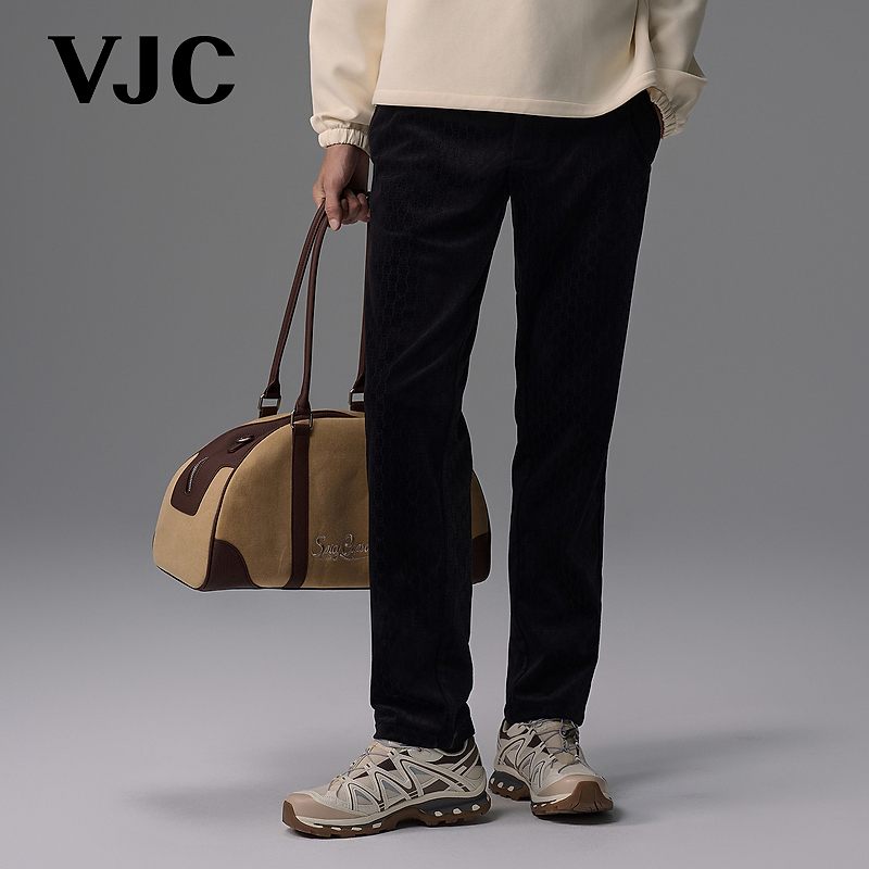 VJC/威杰思2025秋季新款男装休闲裤时尚百搭D24DP3796
