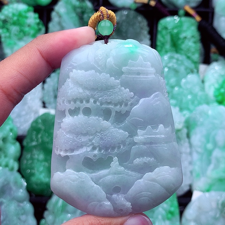 翡翠未镶嵌吊坠(不含链)