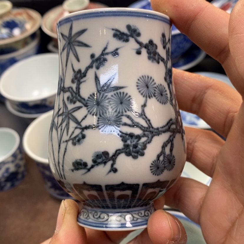 【闪购商品】景德镇青花主人杯