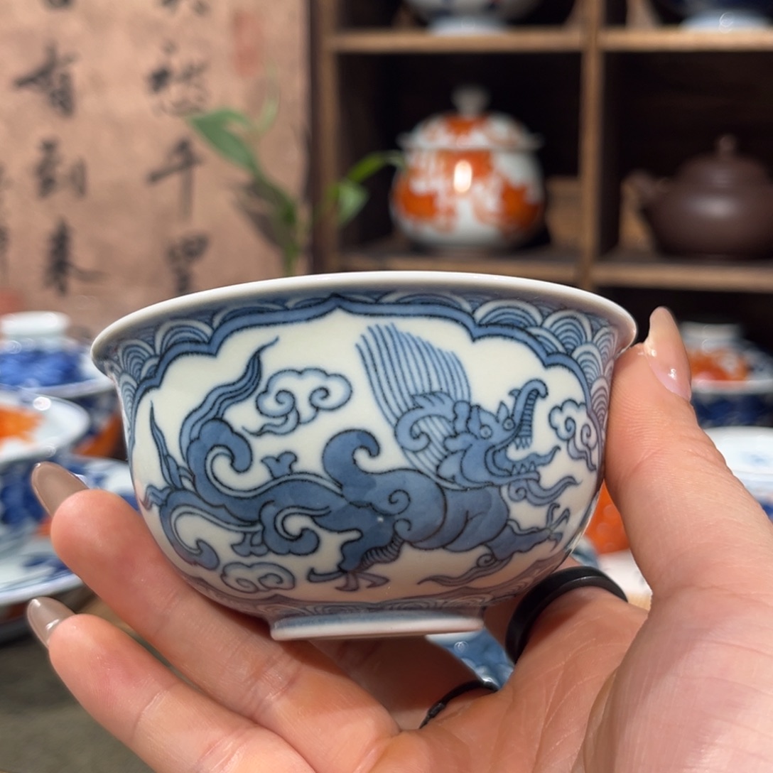 杯子陶景德镇陶瓷主人杯