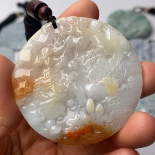 翡翠未镶嵌颈饰翡翠