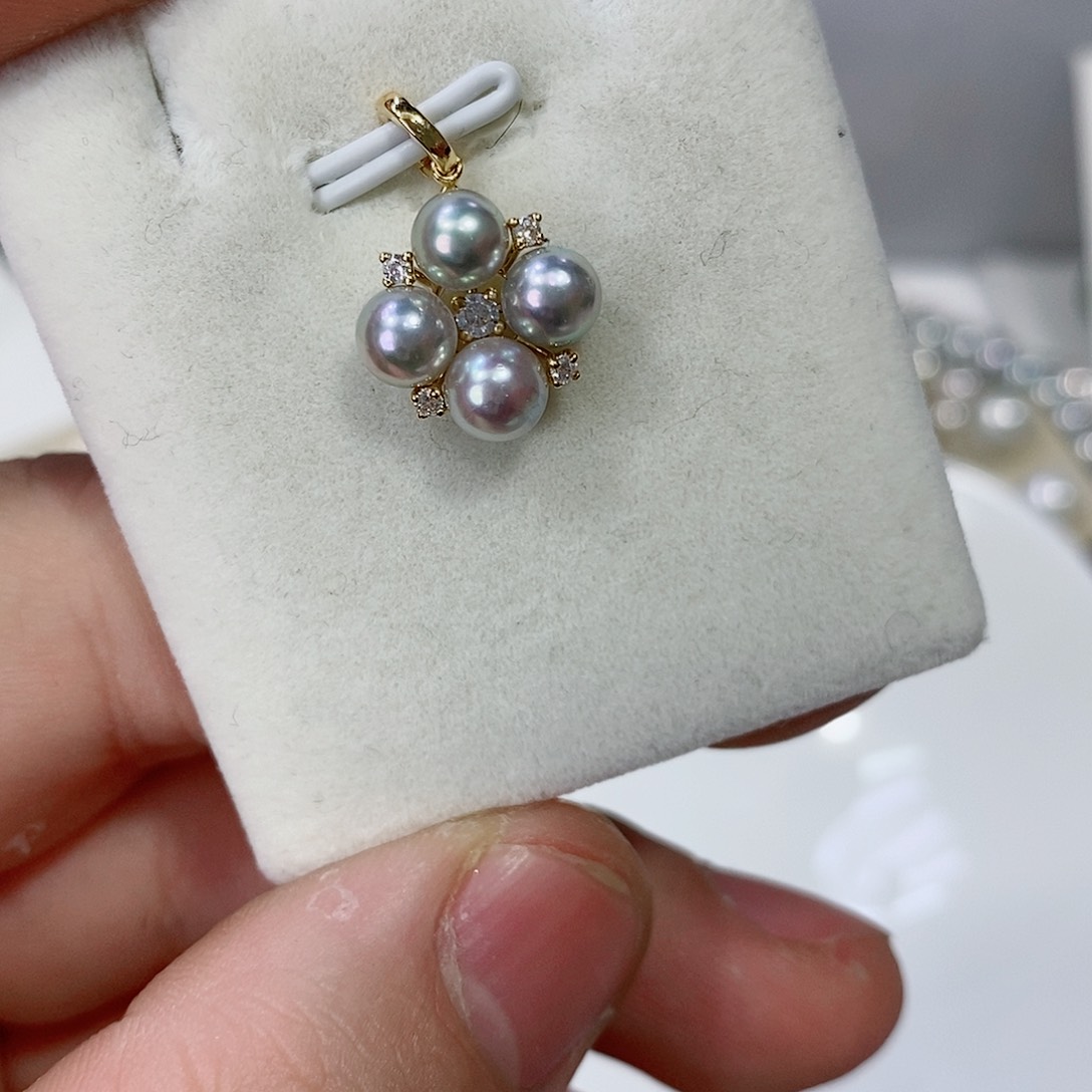 海水珍珠颈饰18K金镶嵌