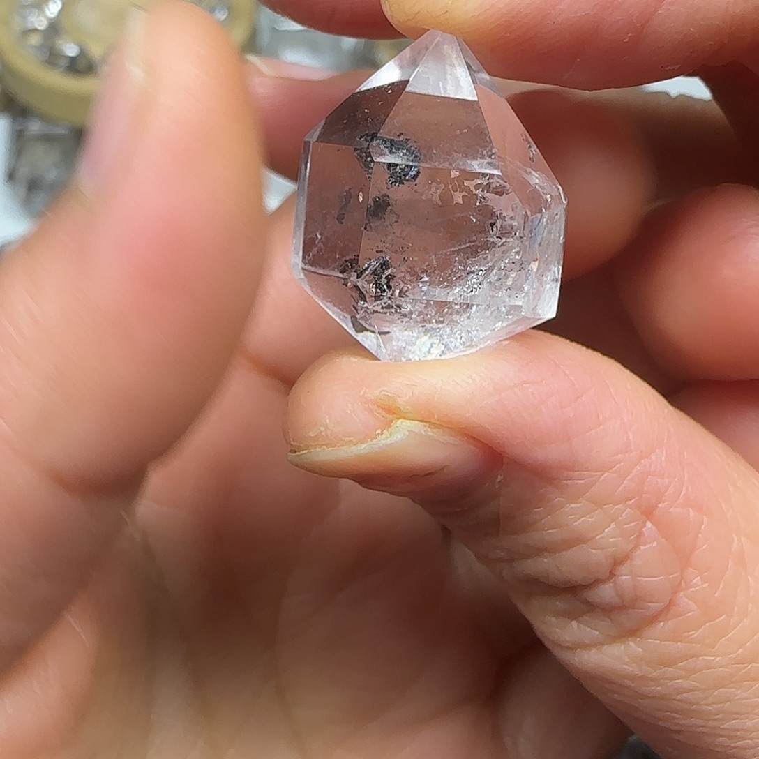 珠宝半成品水晶未镶嵌流沙