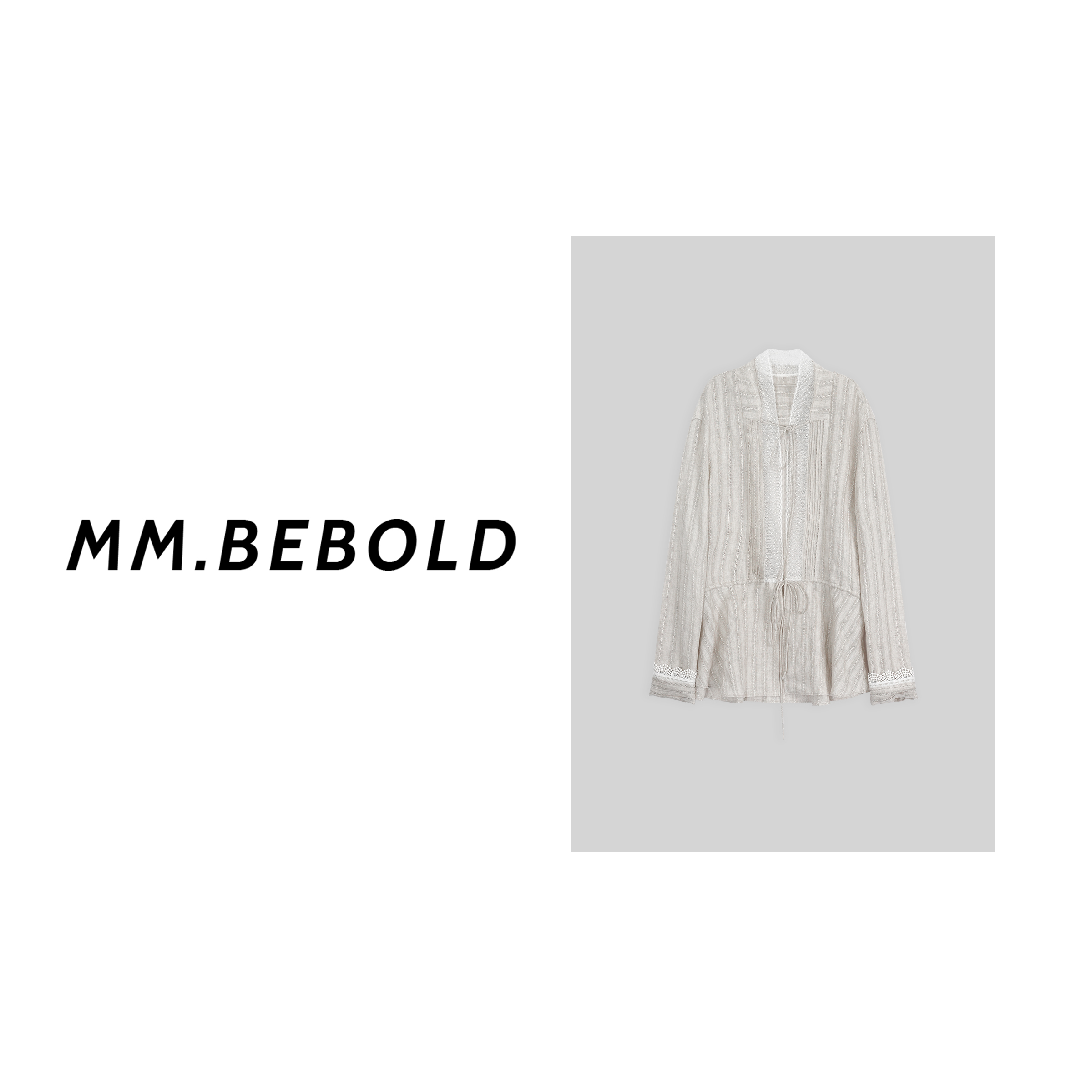 【妙姐精选】长袖衬衫复古蕾丝外套MQJ2187