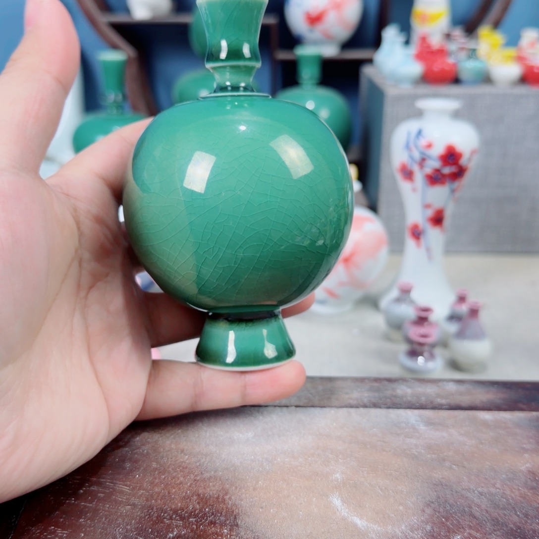 陶瓷手工小花器摆件