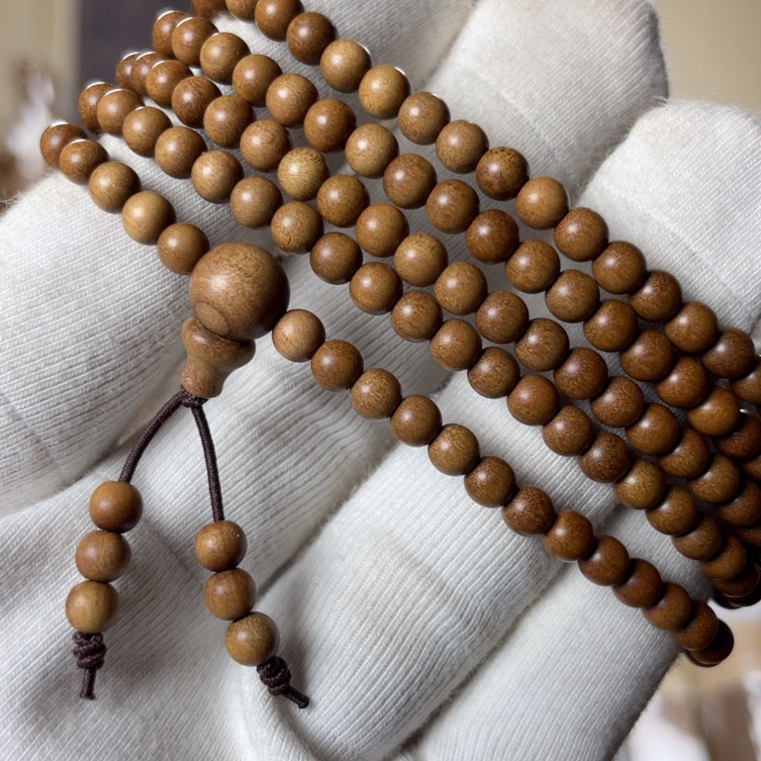 檀香木手串/手链老山檀香老料顺纹0.4×216颗