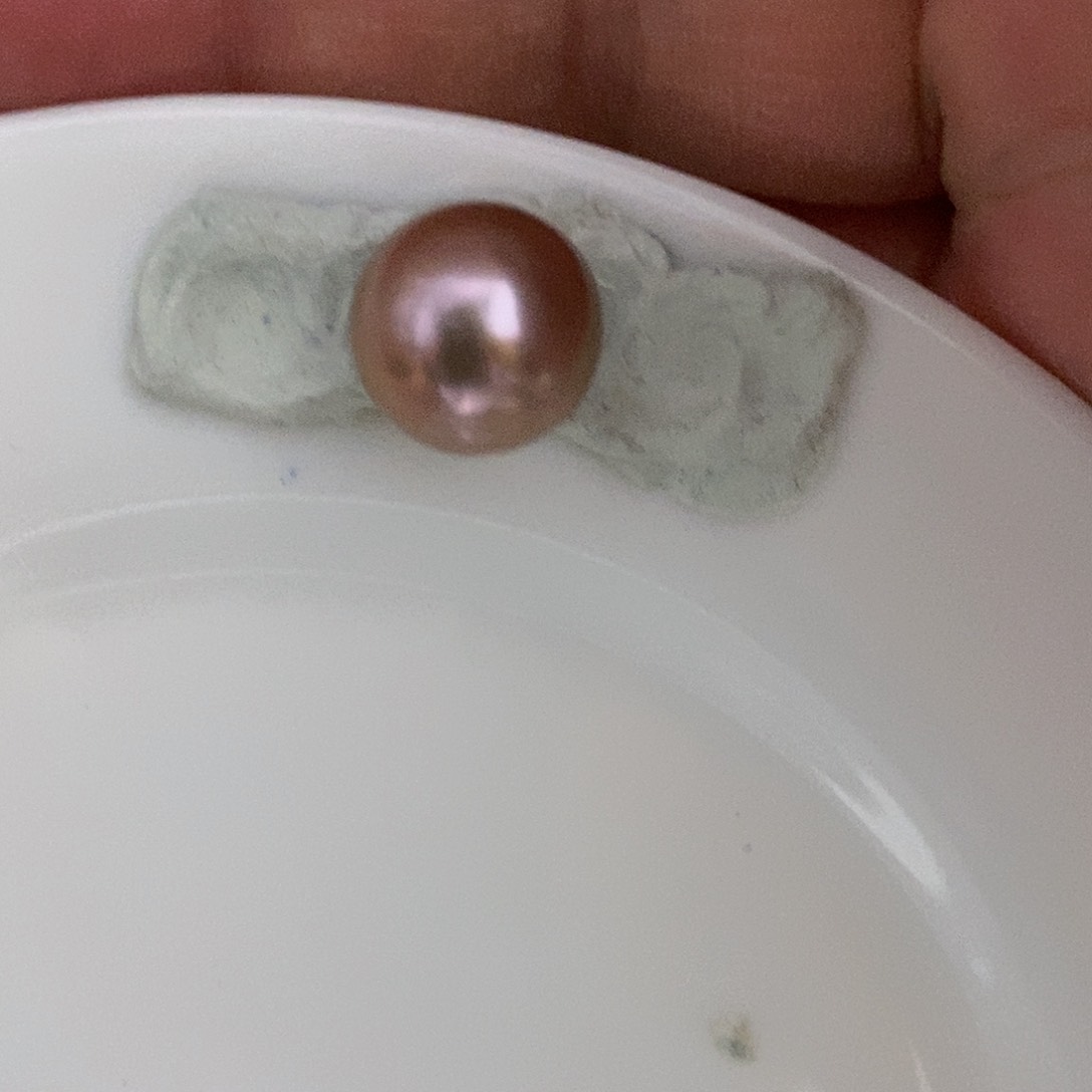 银S925镶嵌耳饰淡水珍珠