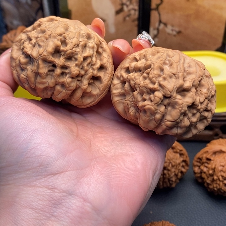 持***婊文玩核桃把件197龙鼎全品54