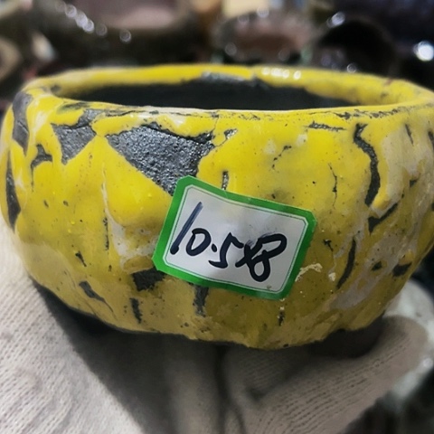 红陶粗陶花盆手工