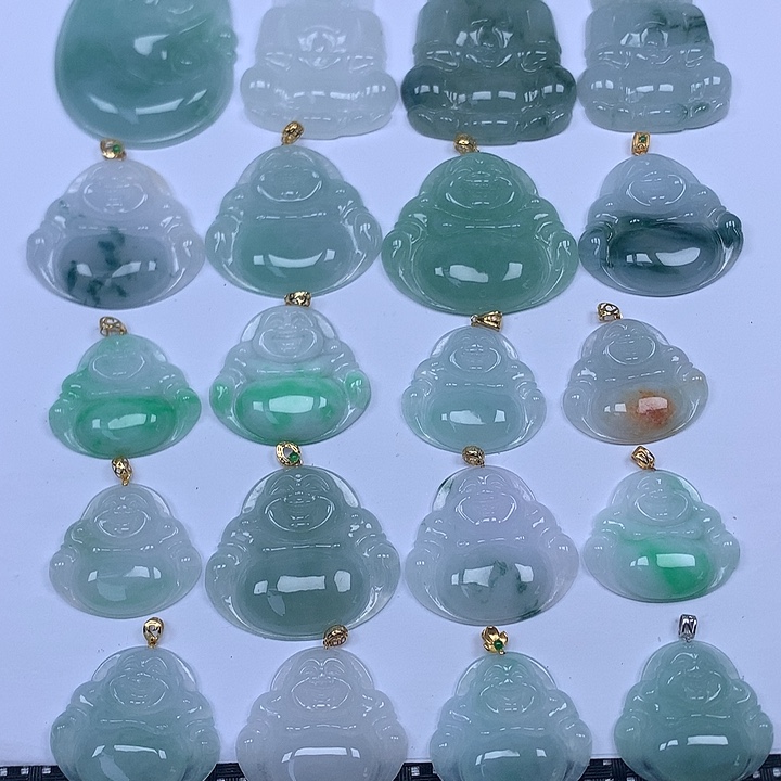 颈饰未镶嵌翡翠天然