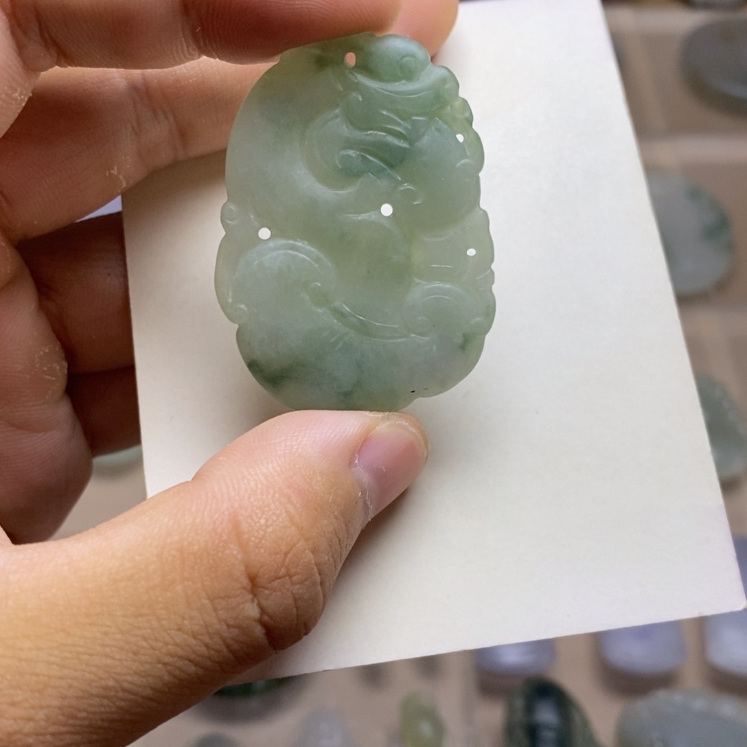 未镶嵌定制翡翠龙如意