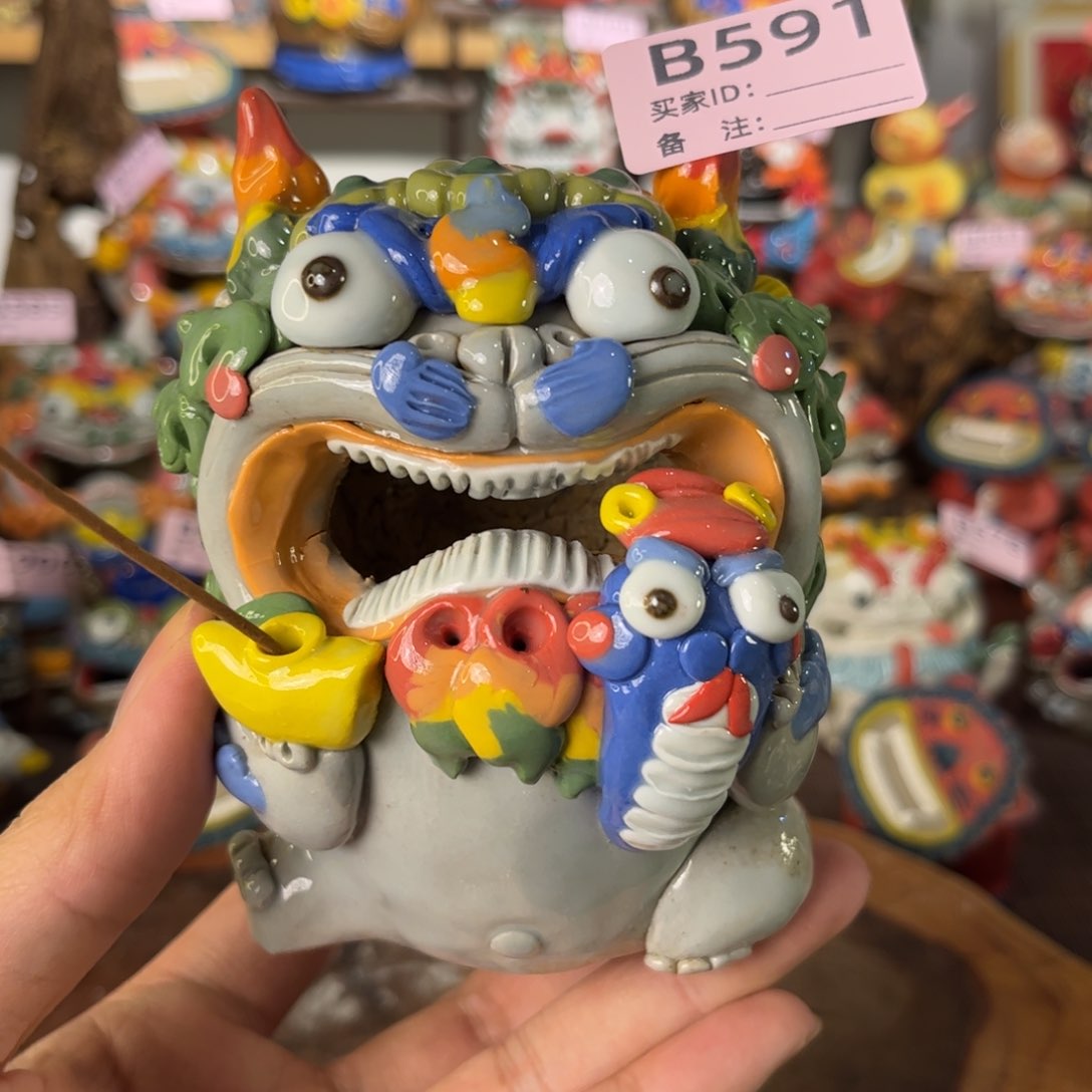 泥塑纯手工茶宠摆件