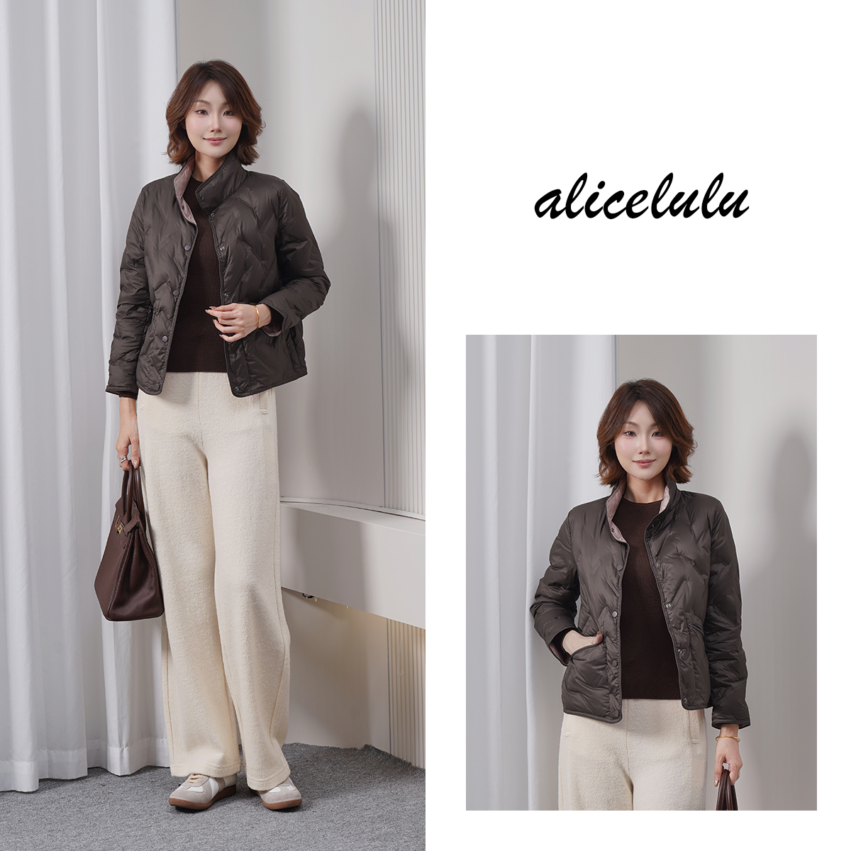 alicelulu 轻羽诗境.轻盈如诗简约保暖羽绒服S2145346Tr