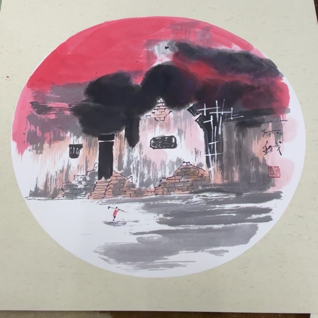 国画国画赵铁老师作品刘